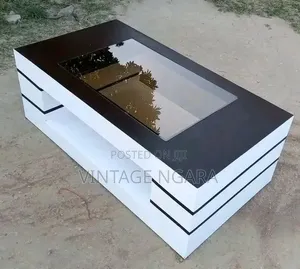 Mordern Black White Glass Coffee Tsble