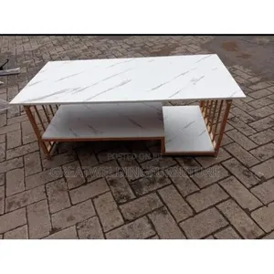 Modern White Wooden Top Coffee Table