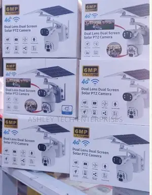 6mp Dual Solar Panel PTZ Camera.– Smart CCTV System.