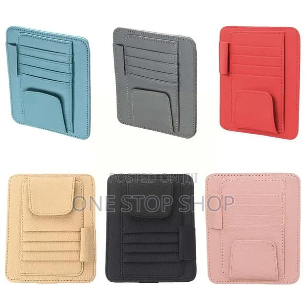 Pu Leather Visor Card, Sunglasses ,Pen, Documents Holder - thumbnail 2