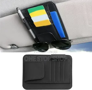 Pu Leather Visor Card, Sunglasses ,Pen, Documents Holder