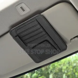 Black,beije,grey Sun Visor Interior Card Organizer