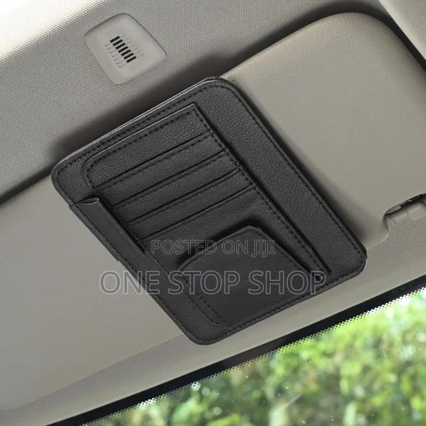Black,beije,grey Sun Visor Interior Card Organizer - thumbnail 2