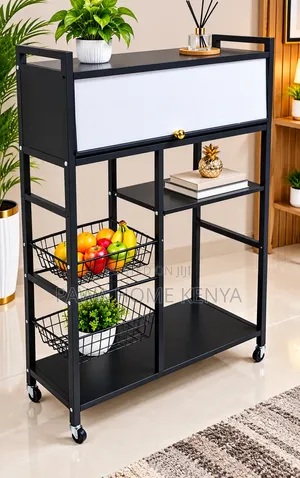 5 Layer Close Cabinet Trolley Rack