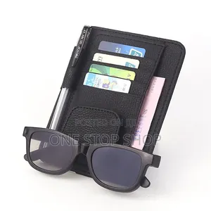 Compact Slim Profile Sun Visor Organizer Provides Storage &Space