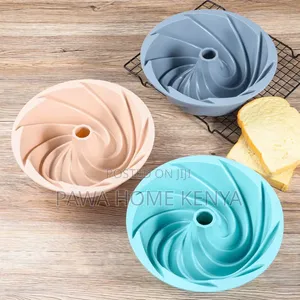3D Spiral Shape Silicon Baking Cake Tin