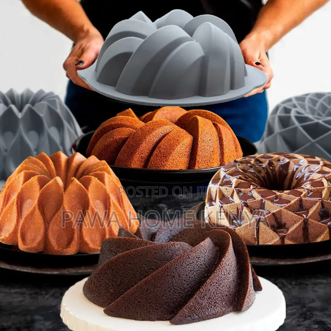 3D Spiral Shape Silicon Baking Cake Tin
