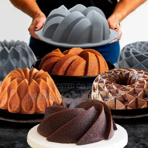 3D Spiral Shape Silicon Baking Cake Tin
