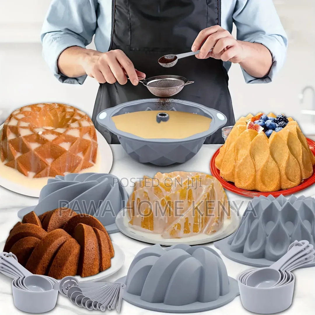 3D Spiral Shape Silicon Baking Cake Tin