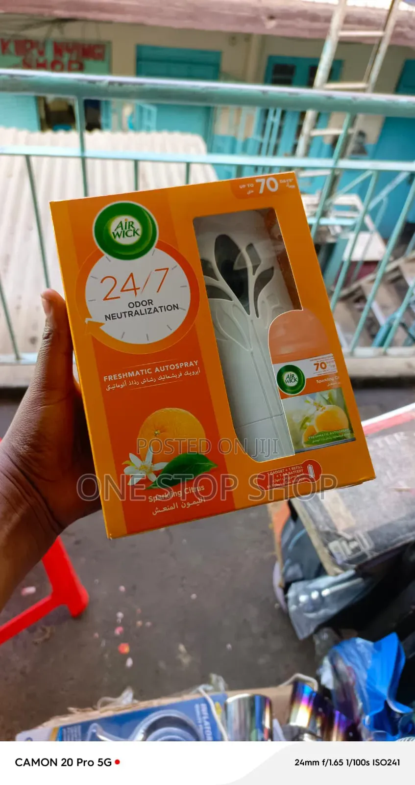 Air Wick Spray Kit Citrus Scent With Automatic Dispenser Gadget&refill