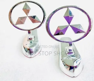 Chrome Polished Finish Mitsubishi Front Hood Bonnet Ornament Badge