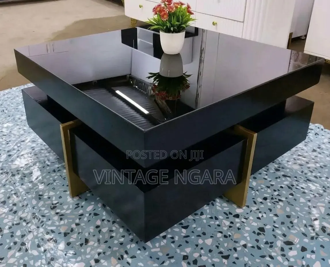 ​Luxury Square Glass Top Coffee Table