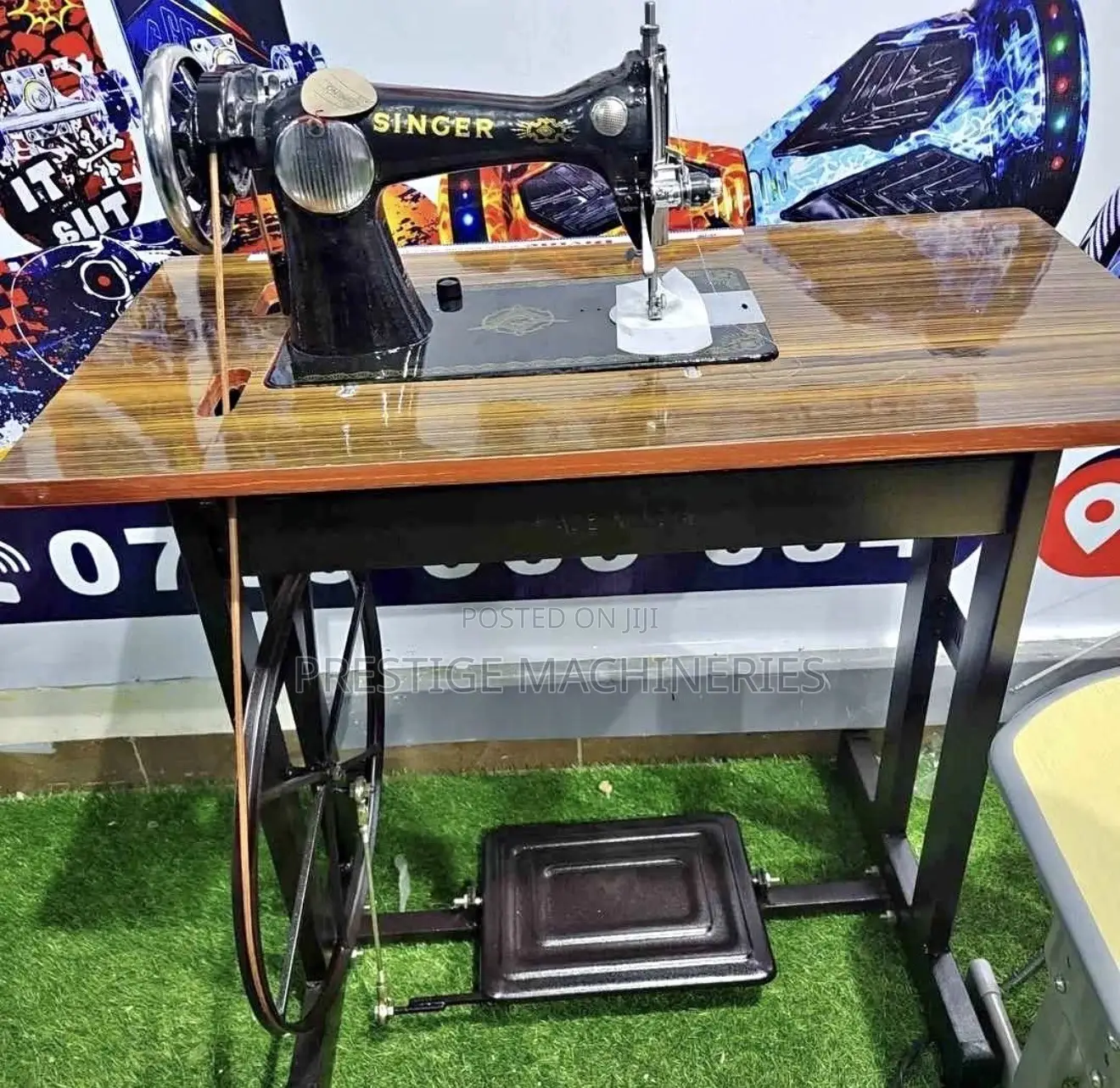Singer Sewing Machine Complete With Importanted Table