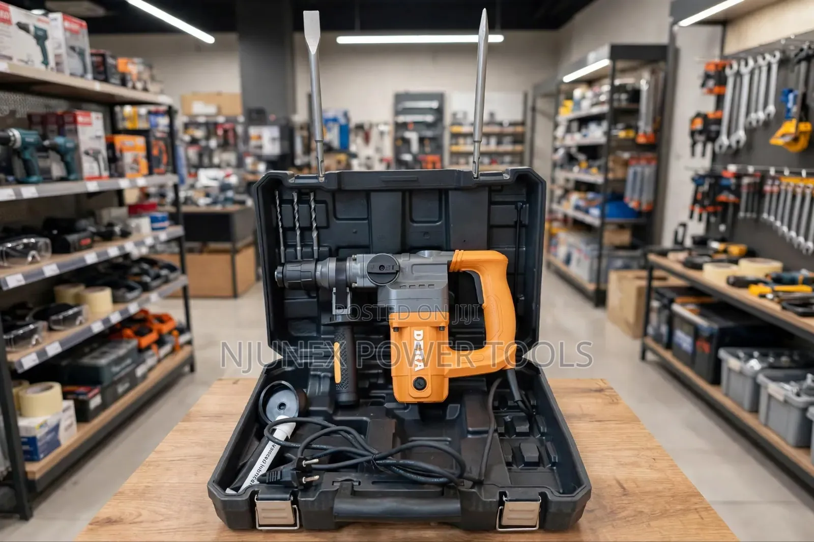 Dera 1200W Heavy-Duty Rotary Hammer Drill