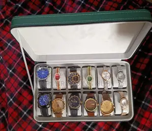 12 Slots Watch Organizer/Storage Box Keeps Watches Dust Free(rem