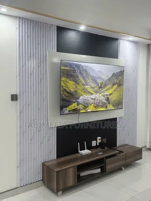 Modern TV Unit With Wall Panels