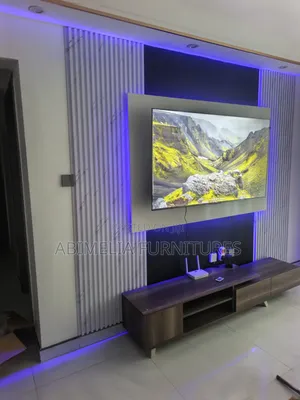 Modern TV Unit With Wall Panels