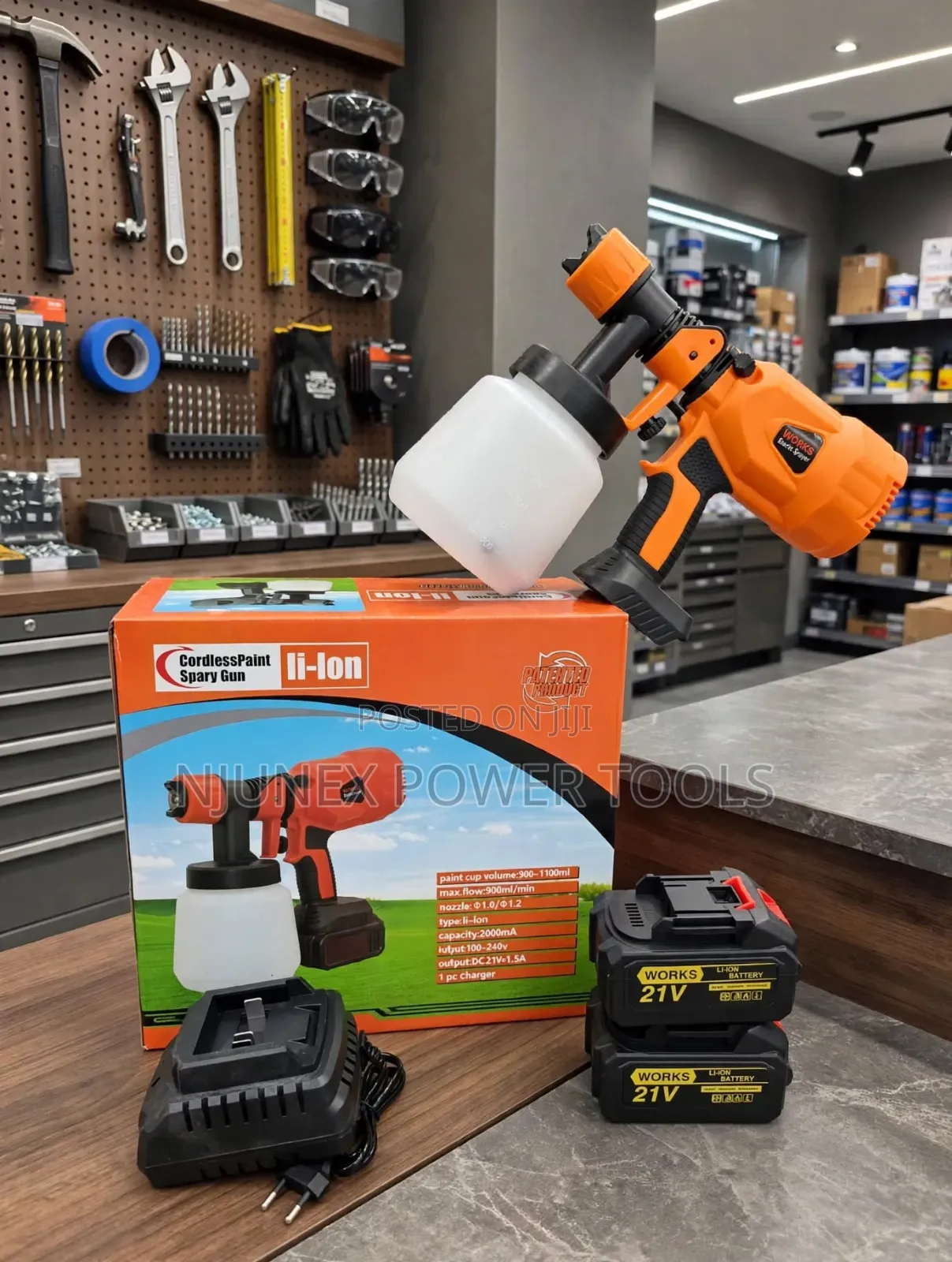 Cordless Spray Gun and 21V Battery's