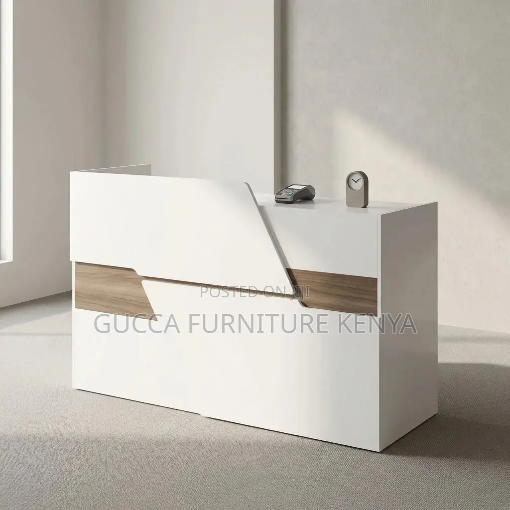 Imported White Reception Table-1600mm