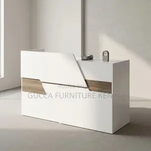 Imported White Reception Table-1600mm