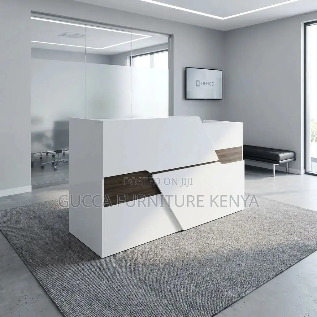 Imported White Reception Table-1600mm
