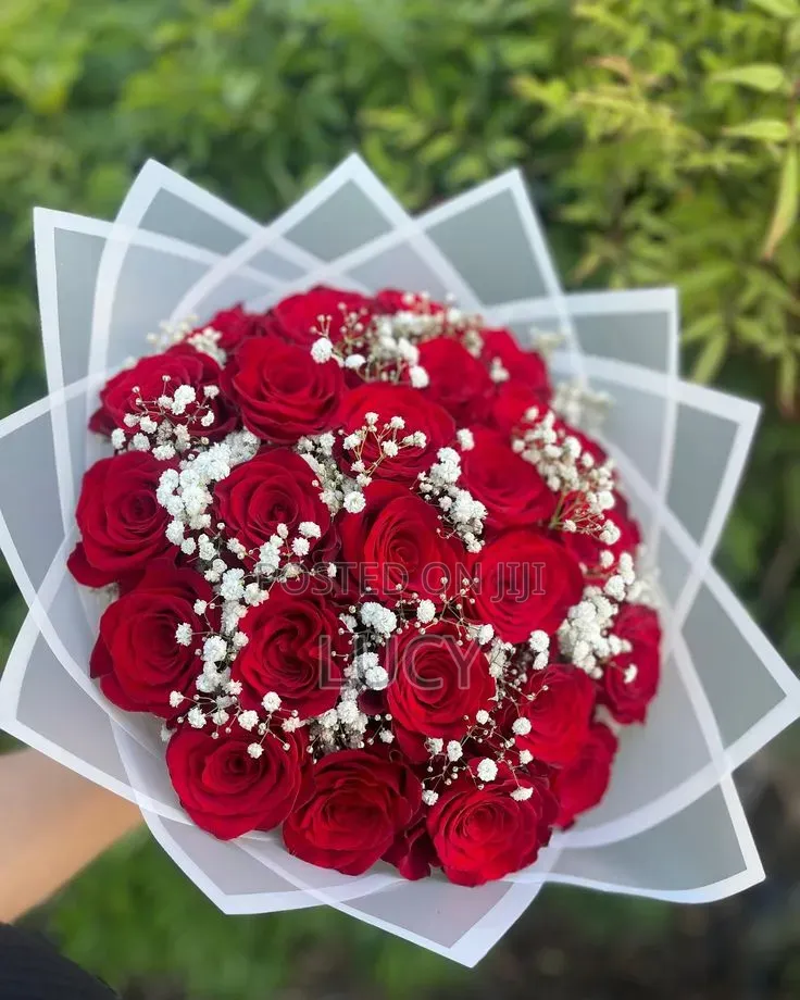 Fresh Flowers and Ribbon Roses