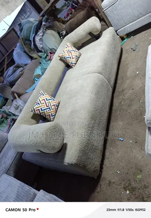 Modern Bubble Sofa 5 Seator With Spring Cushions in Cream Colour 