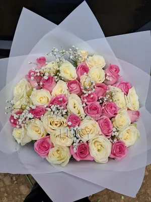 Fresh Flowers and Ribbon Roses