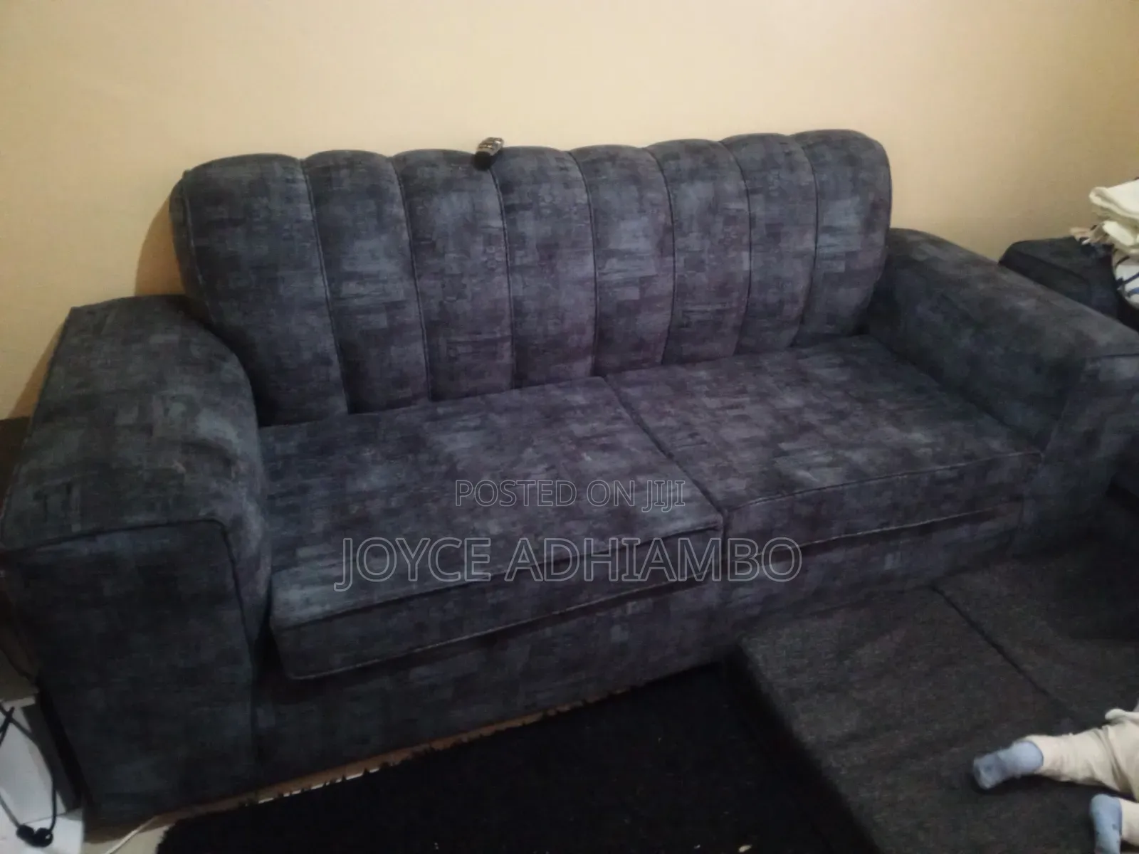 Dark Gray Three Seater Sofa