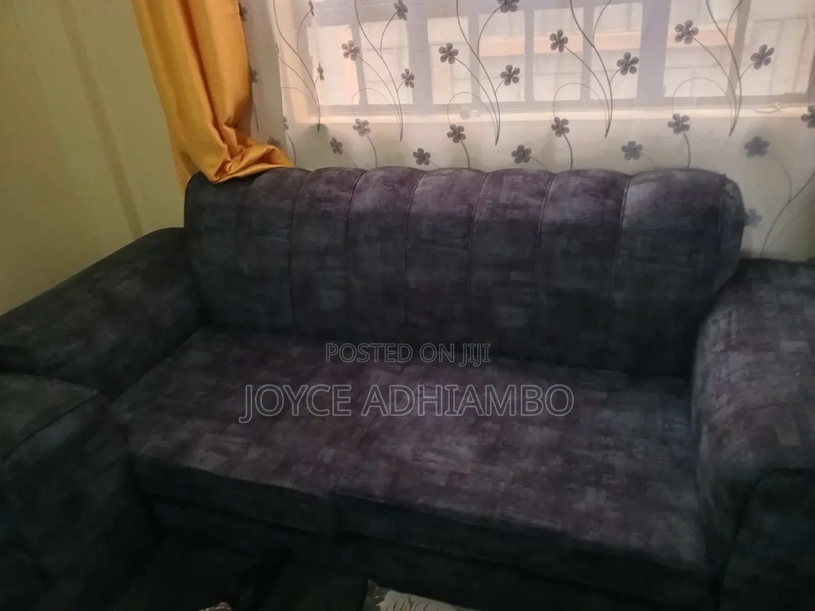 Dark Gray Three Seater Sofa