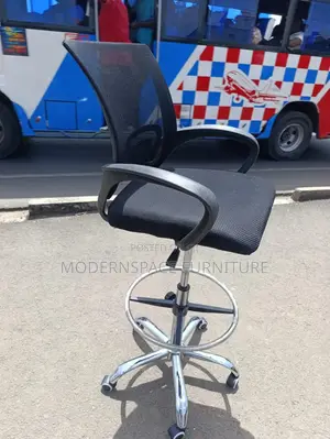 Counter Height Mesh Office Chair -With Footrest