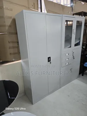 Filing Cabinet - 2 Doors Lockable Office File Cabinet