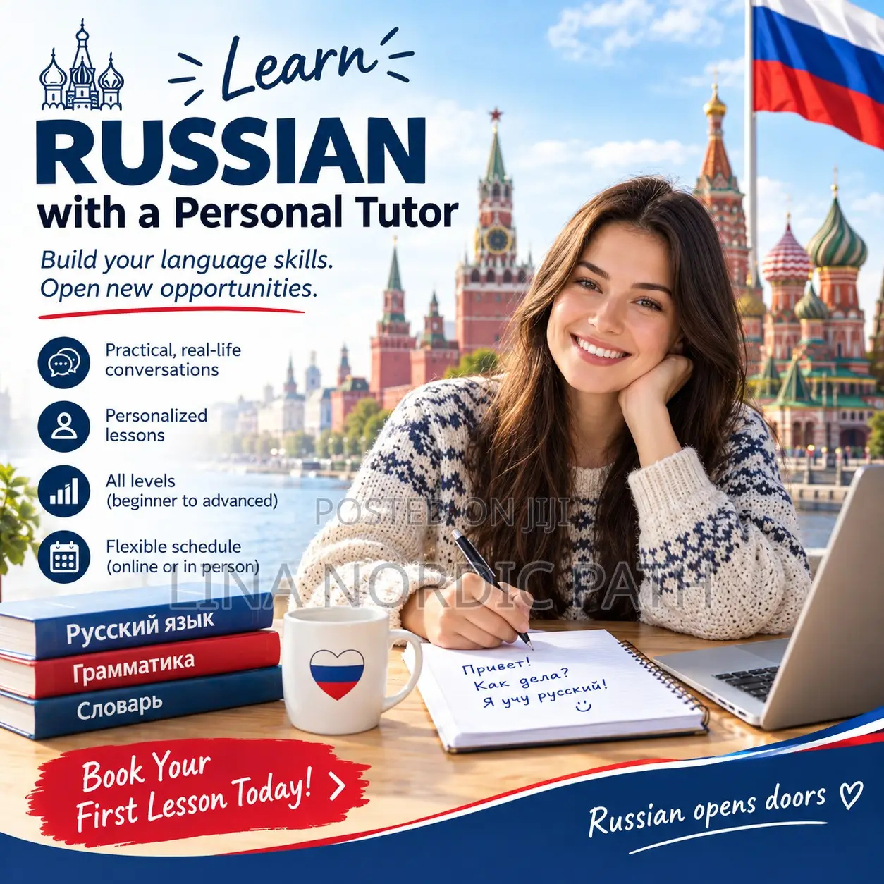 Russian Language Lessons (Русский Язык) – Conversational & Academic