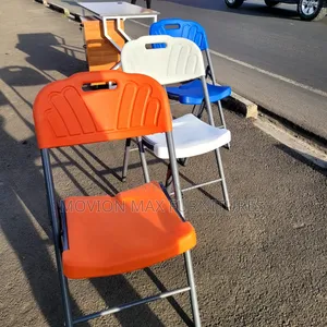 Foldable Chairs/Blur,orange and White Chairs