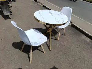 Round Dining Table & 2 Chairs