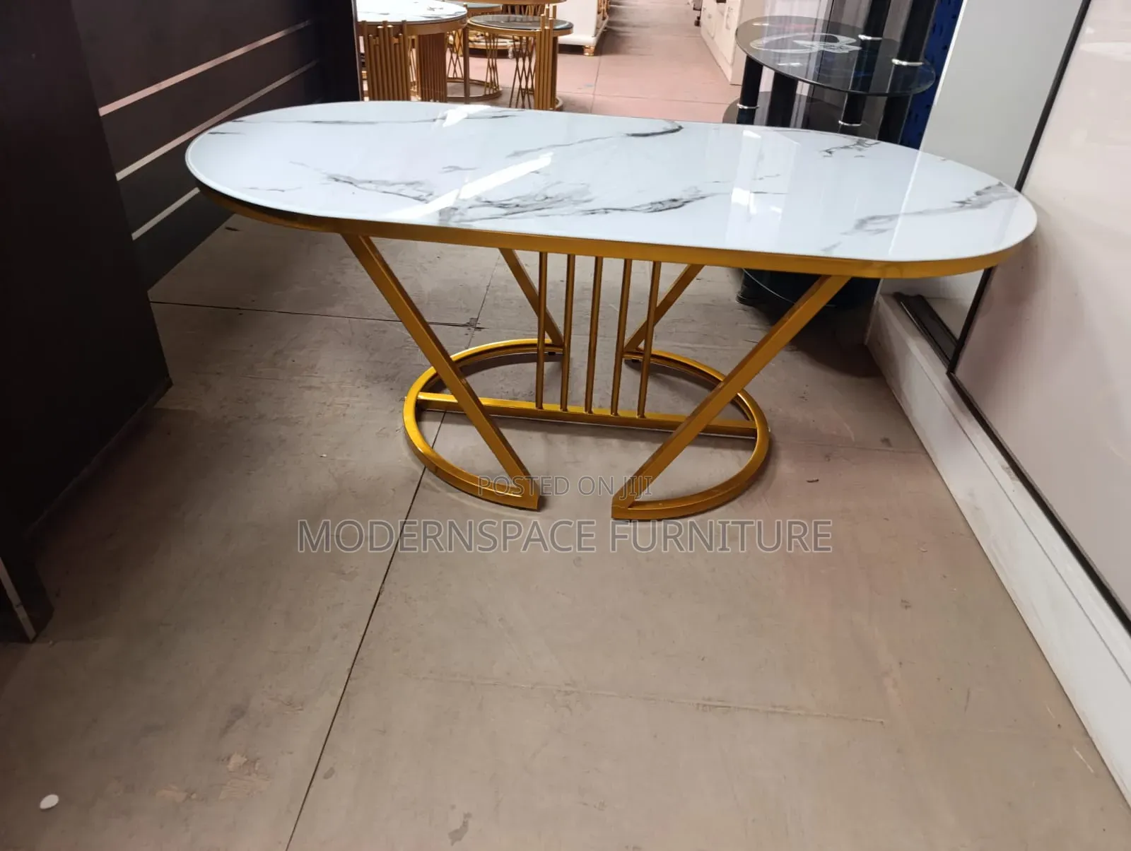 Oval Glass Coffee Table