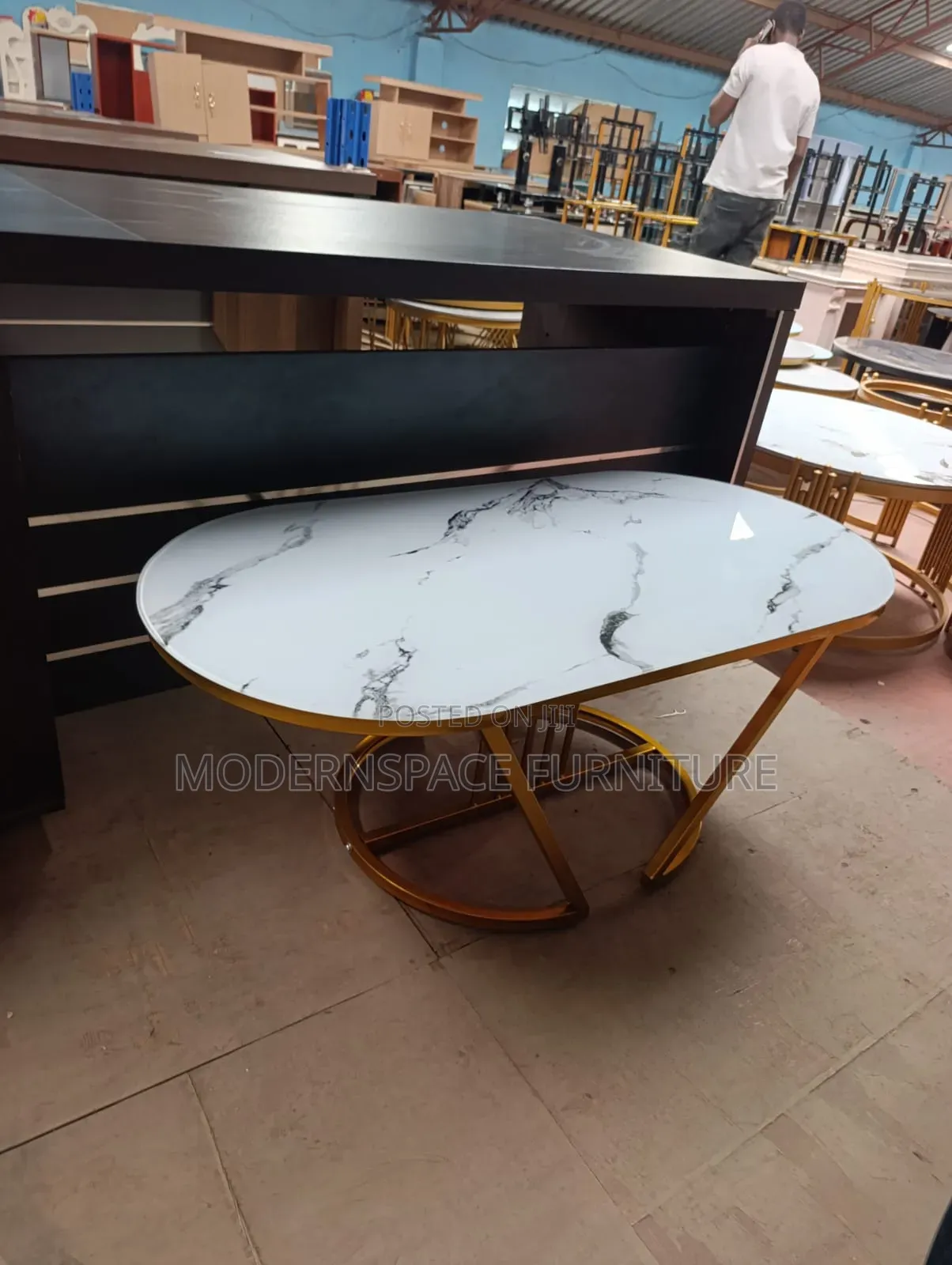 Oval Glass Coffee Table