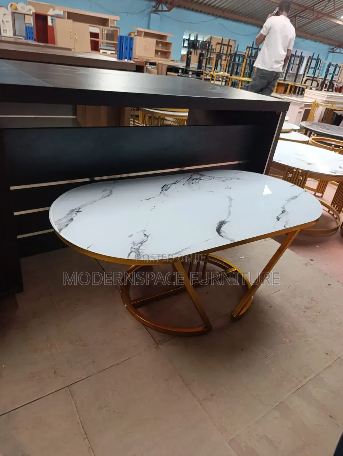 Oval Glass Coffee Table