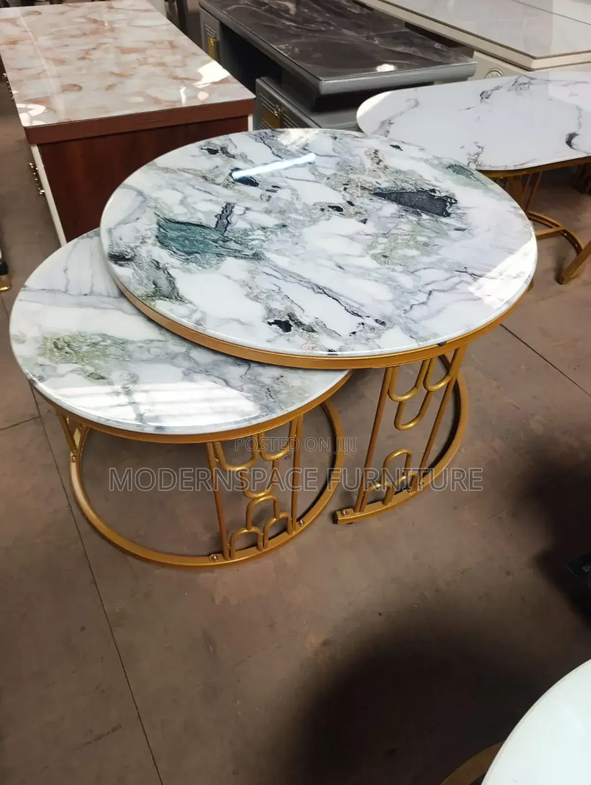 Gold Marble Nesting Tables