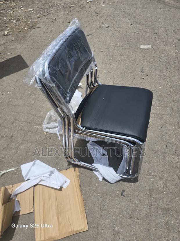 Ergonomic Chrome Office Chairs - thumbnail 2