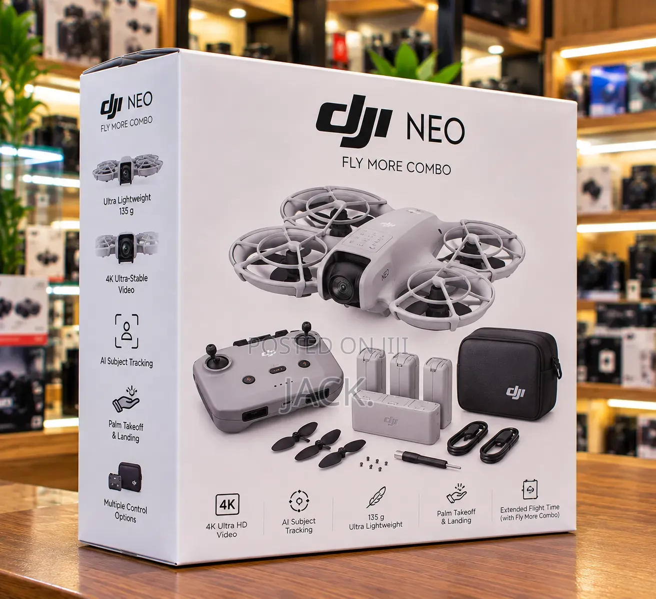 DJI Neo Fly More Combo Drone | 4K Camera