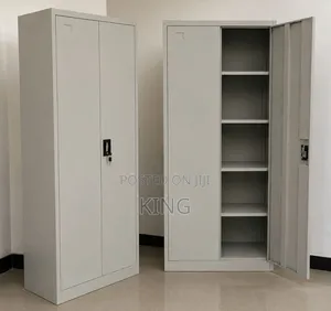 Metal Office Storage Cabinet - Lockable Steel Filing Document Cupboard