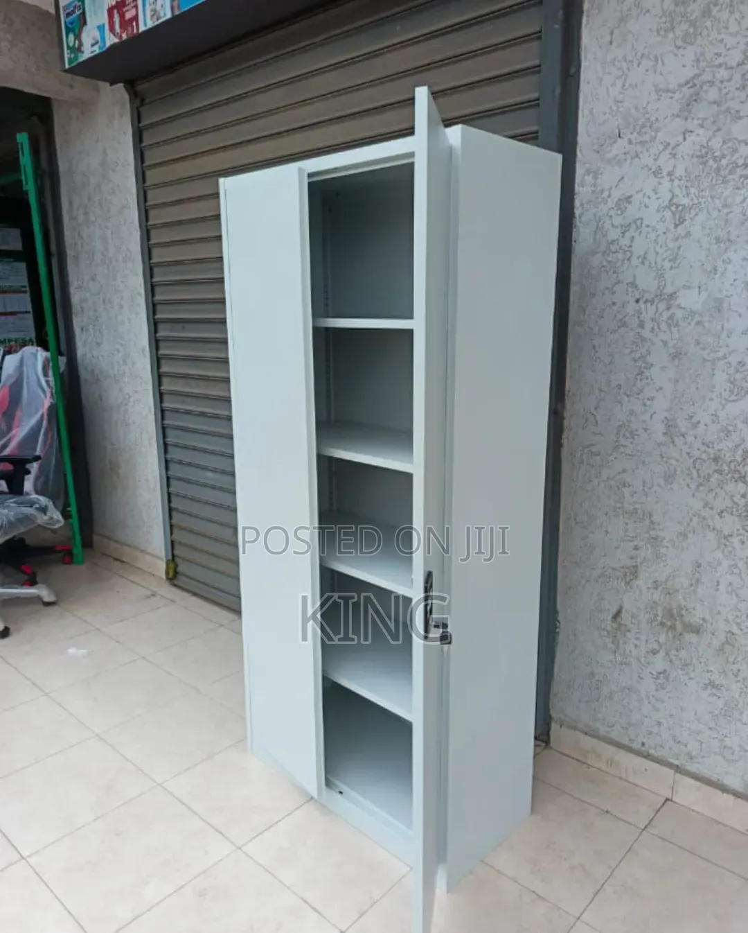 Metal Office Storage Cabinet - Lockable Steel Filing Document Cupboard