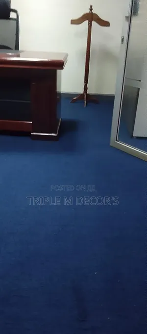 Blue & Grey 4mm Wall to Wall Carpet for Offices