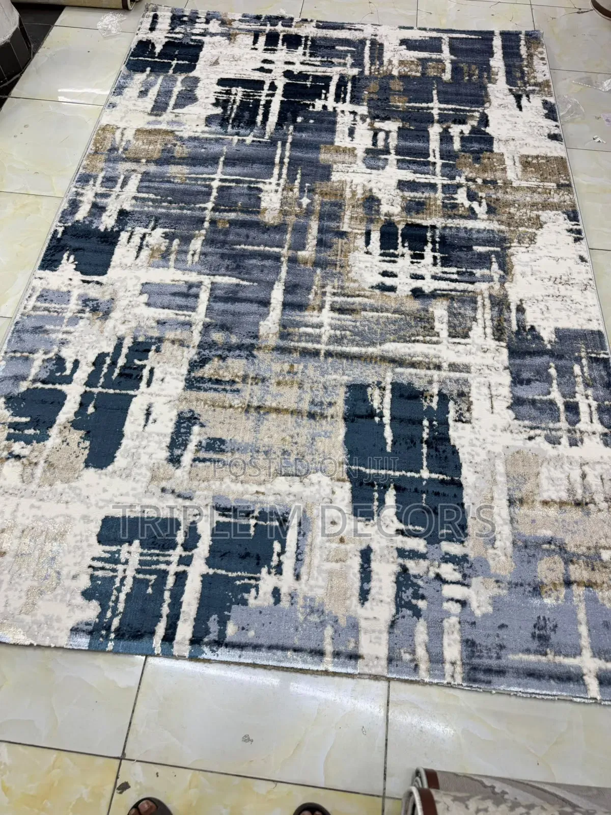 Heavy Duty Turkish 7x10 Home Carpet – Non-Slip Backing