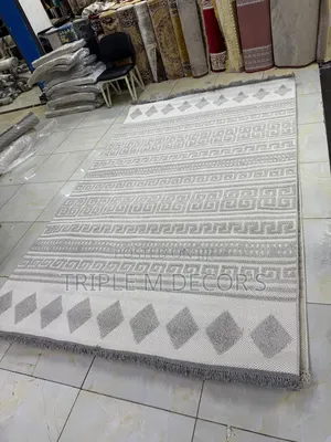 Minimalist Boho Neutral 7x10 Living Room Carpet