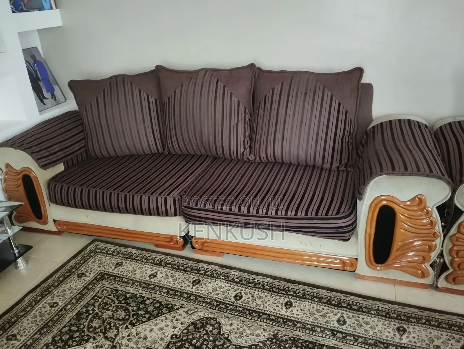 7 Seater Mahogany Sofa