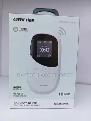 The Green Lion Connect 4G LTE Portable MiFi Router in White