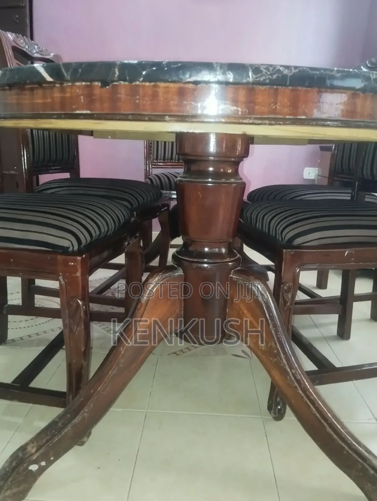 6 Seater Mahogany Dining Set