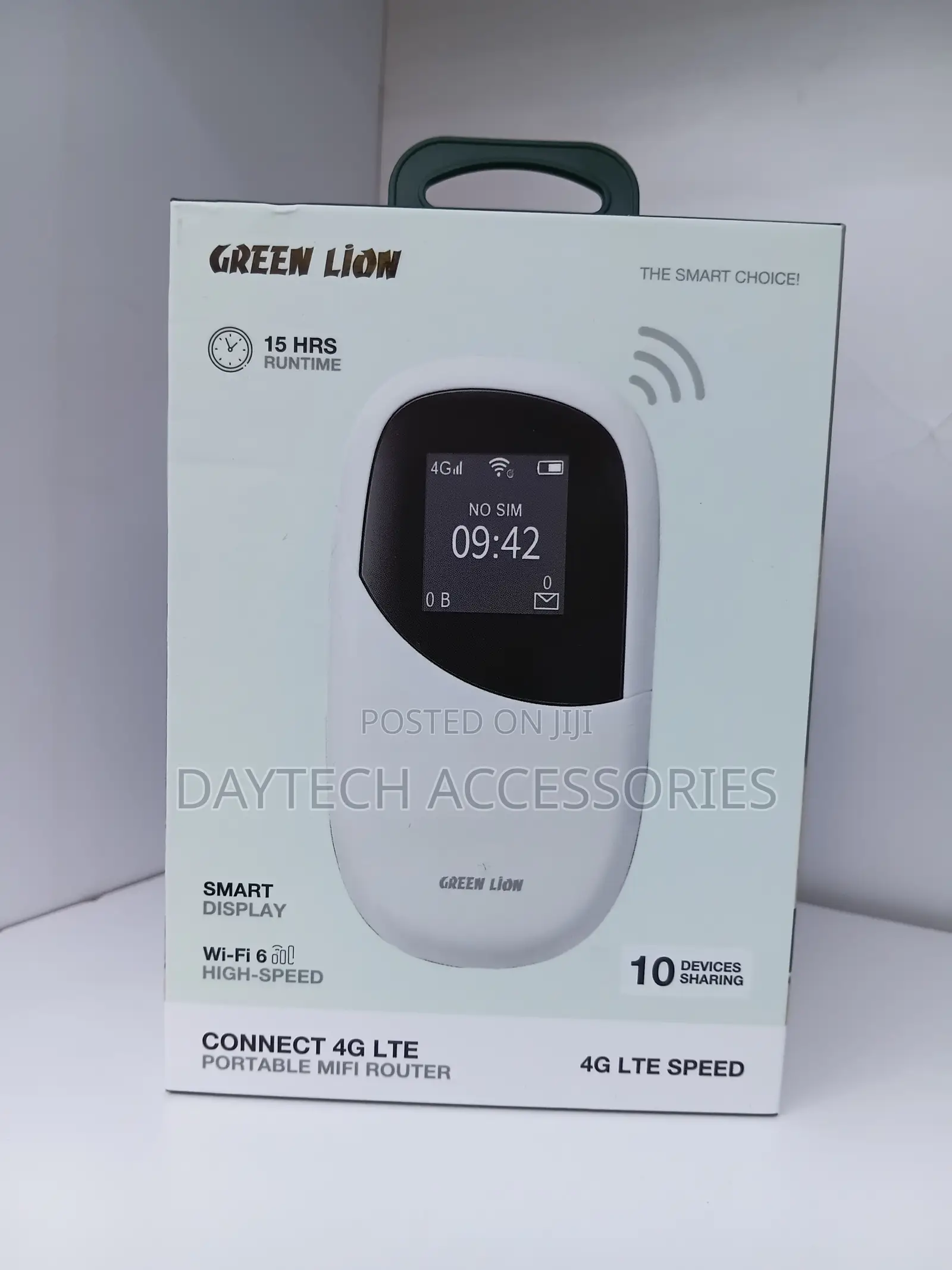 Green Lion 4G LTE Portable MiFi Router (White)